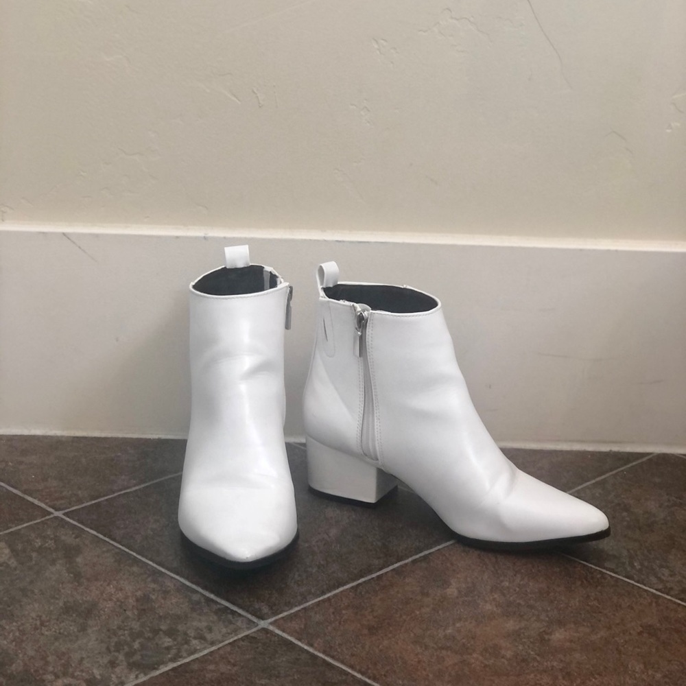 White booties